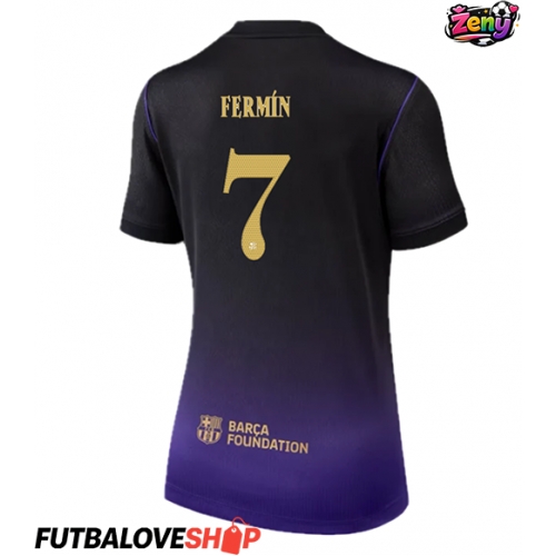 Dres Barcelona Fermin Lopez #7 Preč pre Ženy 2026-27 Krátky Rukáv